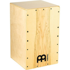 Meinl Percussion Snarecraft Cajon instruments/bungas bērniem un pieaugušajiem - bungu kaste (bungas) ar slazdu paklāju - bez Cajon komplekta - sirds pelnu priekšējā plāksne (SC100HA)