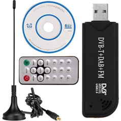 RIWPKFH IR tālvadības digitālā satelīta USB TV zibatmiņa DAB FM DVB-T RTL2832 FC0012 SDR RTL-SDR Dongle Stick digitālā TV uztvērēja uztvērējs