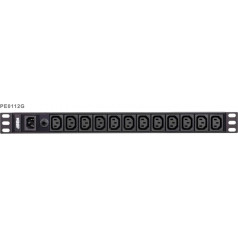 Basic pdu series 10a c14 input 12xc13 outlet power strip