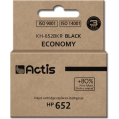 Actis kh-652bkr tinte (maiņas hp 652 f6v25ae; standarta; 15 ml; melna)