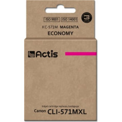 Actis kc-571m tinte (aizvietotājs Canon Cli-571m; standarta; 12 ml; sarkana)