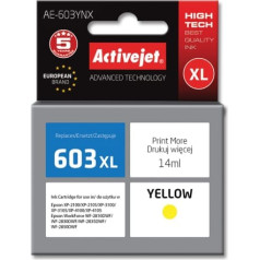 Activejet ae-603ynx tinte (aizvietotājs epson 603xl t03a44; supreme; 14 ml; dzeltena)