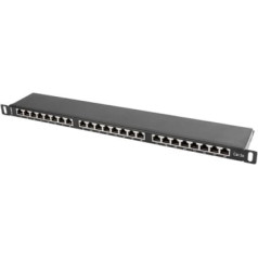 Patch panel lanberg pps5-0024-b (0.5u; cat. 5e; 24xrj-45)