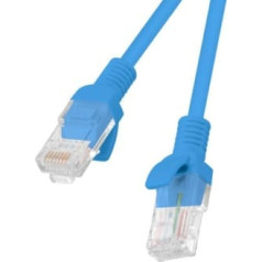 Patchcord utp lanberg pcu6-10cc-1500-b (rj45 - rj45; 15m; utp; cat.6; blue)