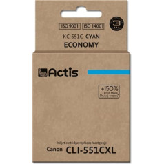 Actis kc-551c tinte (Canon Cli-551c aizstājējs; standarta; 12 ml; zila)