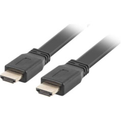 Lanberg ca-hdmi-21cu-0010-bk kabelis (hdmi m - hdmi m; 1m; melns)