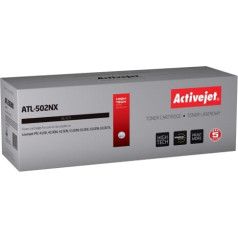 Activejet tonera kasetne atl-502nx (rezerves lexmark 502x/50f2x00; supreme; 10 000 lappušu; melna)