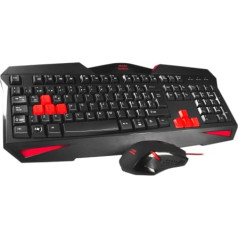 Tastatūras un peles komplekts tacens mars mcp1 tacmarsmcp1 (usb 2.0; (eu); melna krāsa; optiskais)