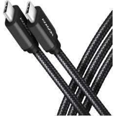 Action Usb-c cable usb-c 3.2 gen 1, 1m, pd 60w 3a, alu, bucm3-cm10ab braid, black