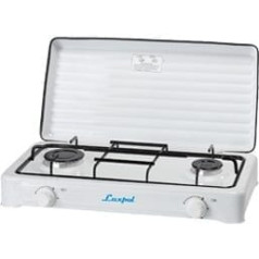 Adjustable 2-burner gas cooker luxpol k02s (white)