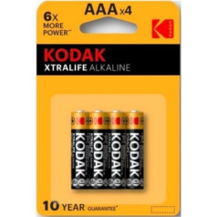 Kodak Xtralife sārma aaa (lr3) baterijas - blisterī 4