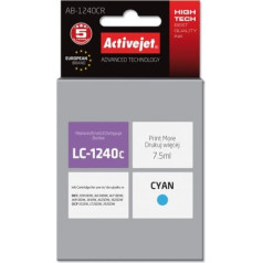 Activejet ab-1240cr tinte (brother lc1240c / 1220c nomaiņa; premium; 7,5 ml; zila)