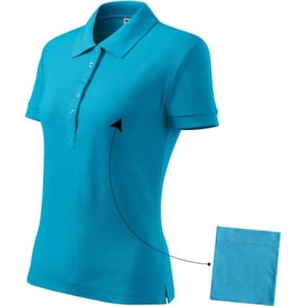 Malfini Cotton polo krekls W MLI-21344 tirkīzs / XS