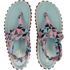 Gumbies Slingback Flip Flops W G-SB-WN-GEOM / 36