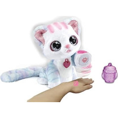 VTech Glamour The Glitter Cat — burvju mājdzīvnieks ar gaismas un skaņas efektiem, kustībām un mūziku — ar bērnu tetovējumiem mirdzošu ķepu nospiedumu formā, bērniem vecumā no 4 līdz 10 gadiem