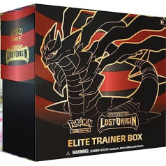 Pokémon 182-85071 Sword & Shield Lost Origin Elite Trainer Box (8 pastiprinātāji un augstākās kvalitātes aksesuāri), daudzkrāsains