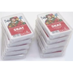 ASS Pack of 10 Skat French Image Linen Quality Playing Cards