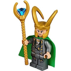 LEGO Marvel Super Heroes: Loki minifigūra ar zelta stieni