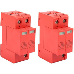 2 x 2P surge deflector DC 20KA ~ 40KA house surge protection low voltage deflector 1000V