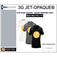Neenah Coldenhove 3G Jet Opaque Iron-On Paper for Dark Fabrics, 8.5 x 11, 50 Sheets