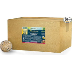 ERDTMANNS - 60 fat balls plus protein (with insects) without net for wild birds