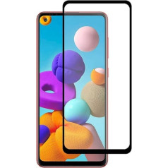 Fusion Accessories Fusion Full Glue 5D Tempered Glass Aizsargstikls Pilnam Ekrānam Samsung A217 Galaxy A21s Melns