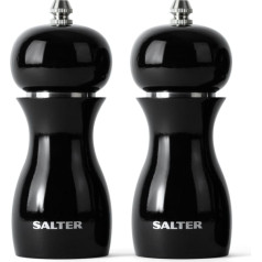 Salter 7613 BKXRA Gloss Salt and Pepper Mills Black