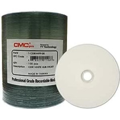 JVC /Taiyo Yuden CD-R 80 min/700 MB 48x, Full printable White, 100 pieces in ECO-pack