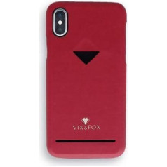 VixFox Card Slot Back Shell for Samsung S9 ruby red