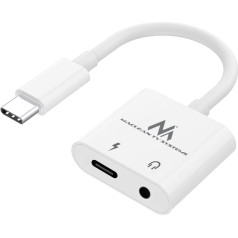 USB Type-C adapteris — 3,5 mm mini ligzda ar barošanas padevi (PD) 30 W Maclean, MCTV-848