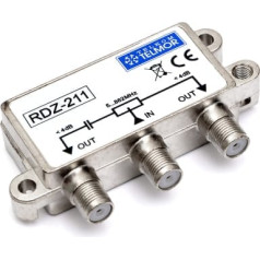 RDZ-211 dubultais āra RF sadalītājs 5-862MHz 4,0 dB F līmeņa āra TELKOM TELMOR