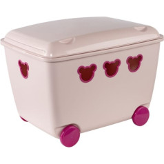 55L konteiners rotaļlietām BranQ Teddy rozā
