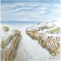 GILDE Picture XL Path Dune Idyll Sea Beach ar rokām apgleznotas 3D 100 x 100 cm