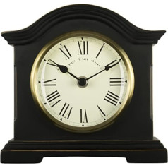Acctim 33283 Falkenburg Mantel Clock, Black