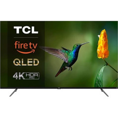 TCL 50CF630 126 cm (50 collas) QLED Fire TV (4K Ultra HD, HDR 10+, Dolby Vision un Atmos, Smart TV, Game Master, 60 Hz Motion Clarity, Press & Ask Alexa), melns