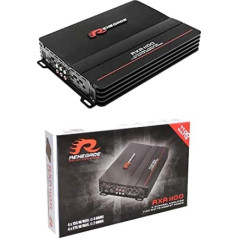 1 Renegade RXA1100 RXA 1100 amplifier 4 channel class A/B 4 x 135 watt rms 4 x 275 watt max bass boost spl car black, 1 piece