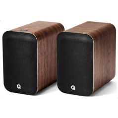 Q Acoustics M20 HD Speakers Wireless Music System Bookcase Speakers Pair Walnut