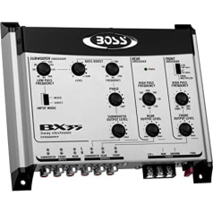 BOSS Audio BX35 3 virzienu priekšpastiprinājuma krosovers ar tālvadības pulti zemfrekvences skaļrunim
