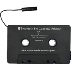 Auto audio Bluetooth kasete uz AUX uztvērēju, automašīnas atbildētāja tālruņa kasetes adapteris, USB uzlāde, lentes galds Bluetooth 5.0 papildu adapteris