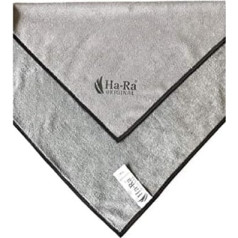 Ha-Ra Star Cloth Anthracite I mikrošķiedras lupatiņa virsmu tīrīšanai I Tīrīšanas lupatiņas ar apakšmalu 40 x 40 cm I Augstas veiktspējas mikrošķiedras I Augsta tīrīšanas jauda un žāvēšana, bez svītrām