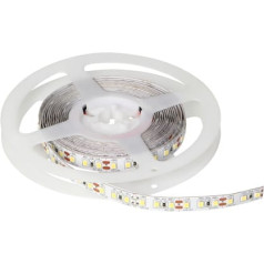 Orno LED apgaismojuma sloksne mēbelēm un dekorēšanai sausās telpās, 5m garš, 60 LED/m, 12V barošanas avots, jebkura gaismas krāsa vai balta gaisma no siltas līdz neitrālai līdz aukstai