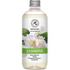 Istabas aromātu uzpildīšanas pudele jasmīns 500 ml — uzpildiet ar dabīgu, tīru ēterisko jasmīna eļļu — intensīvs un noturīgs aromāts, dabisks — aromatizējošais iekštelpu gaiss