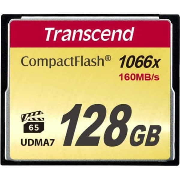 Transcend Information 128 GB kompaktā zibatmiņas karte — TS128GCF1000 (160/120 MB/s)