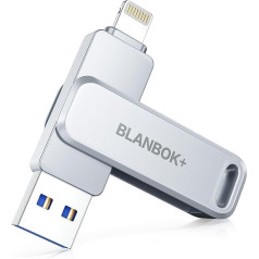 BLANBOK+ Apple MFi Certified USB Stick 512G Phone External iPhone Stick Memory Stick USB External Memory Stick for iPhone Photostick Lightning Backup for iPhone / iPad / Android / PC