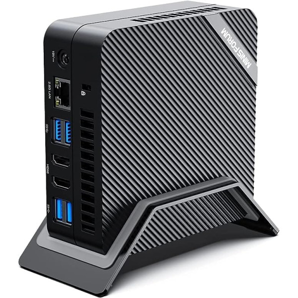 MINIS FORUM UM690 Mini PC 32 GB RAM 1 TB SSD, ar AMD Ryzen 9 6900HX un AMD Radeon 680M, 2 x HDMI porti, 1 x USB4 ports, 1 x USB Type-C, 4 x USB 3.2 Type A, Wifi6, Bluetooth5.2, ar VESA stiprinājums