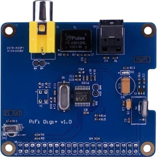 Fasizi HIFI DiGi+ digitālā skaņas karte I2S SPDIF Optical Fiber RCA priekš Raspberry Pi 3 2 Model B B+