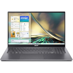 Acer Swift X (SFX16-51G-73D4) Ultrabook / klēpjdators | 16 FHD displejs | Intel Core i7-11390H | 16 GB RAM | 1TB SSD | NVIDIA GeForce RTX 3050Ti | Windows 11 | QWERTZ tastatūra | Pelēks