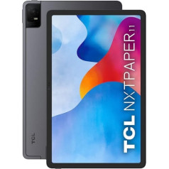 TCL NXTPAPER 11 WiFi planšetdators 10,95 collas bez atspīduma 2K astoņkodolu 4 GB RAM 128 GB atmiņa, paplašināma ar MicroSD 8000 mAh Akumulators Android 13 tumši pelēks