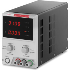 Laboratorijas barošanas avots 0-30VDC 0-5A USB / RS232 + CD S-LS-29