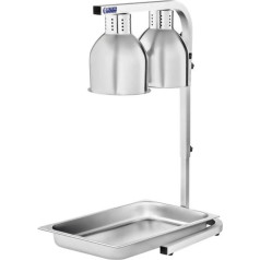 2 x 275W Royal Catering RCWB-550I galda apsildes lampa maltīšu sildīšanai